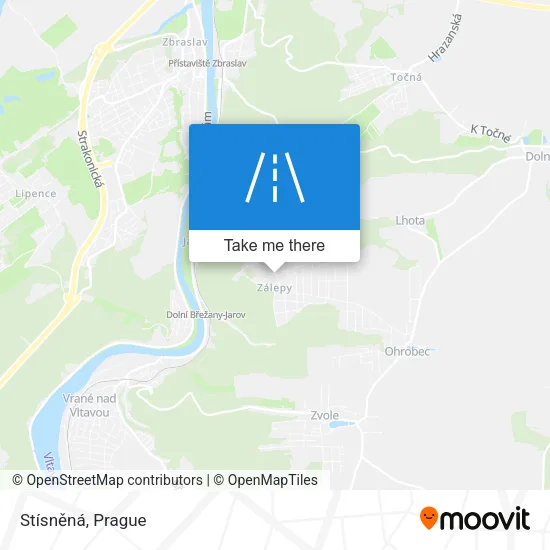 Карта Stísněná