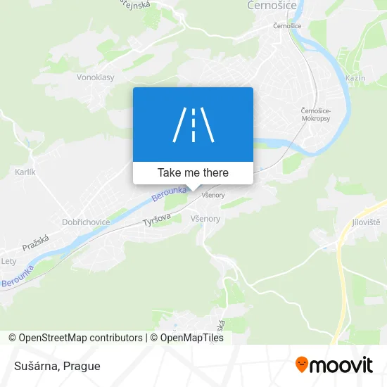 Карта Sušárna