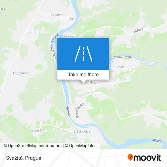 Карта Svažitá