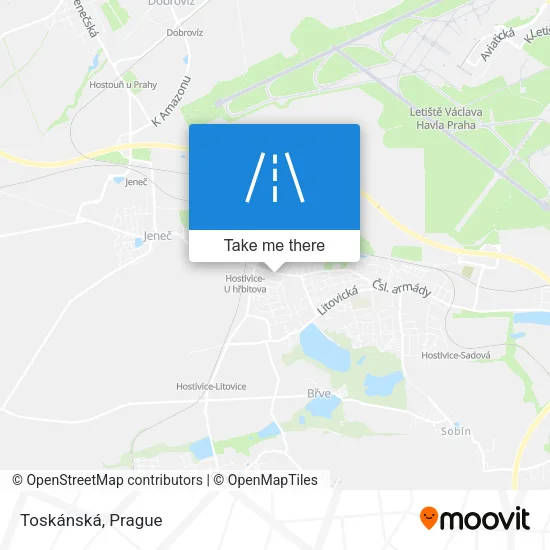 Карта Toskánská
