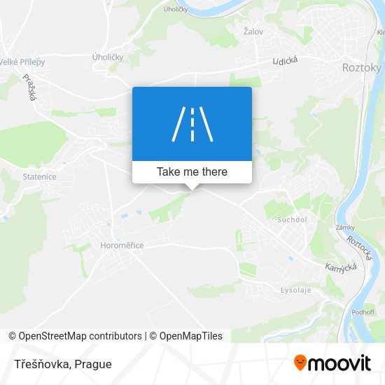 Třešňovka map