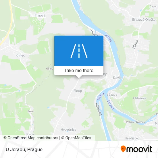 Карта U Jeřábu