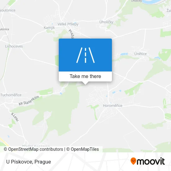 Карта U Pískovce