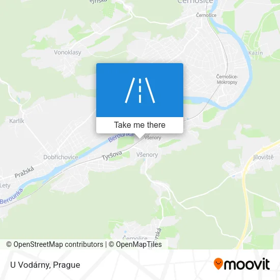 Карта U Vodárny