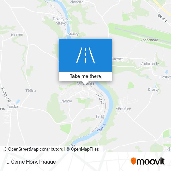 U Černé Hory map