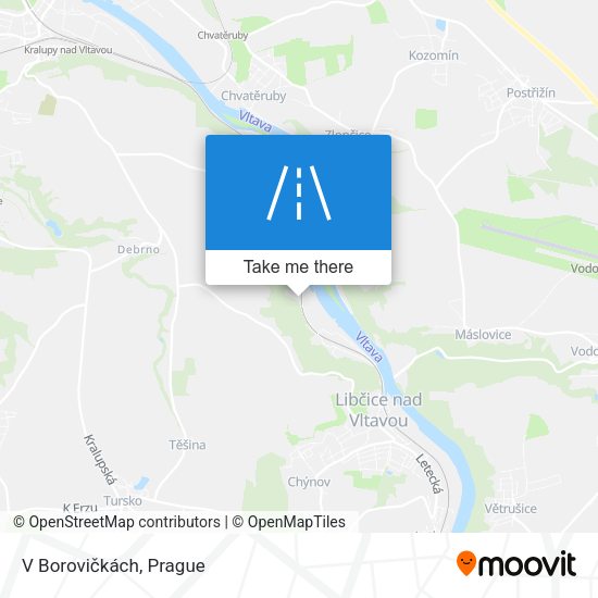 V Borovičkách map