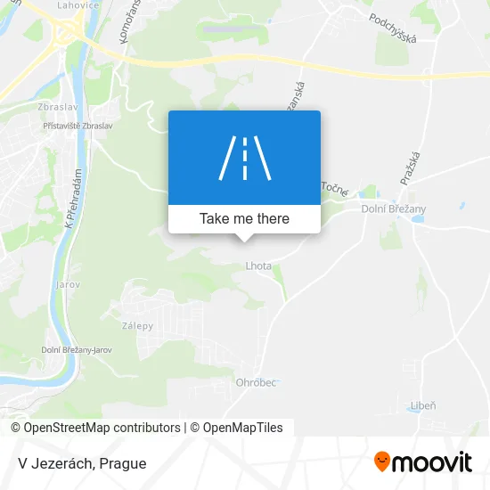 Карта V Jezerách