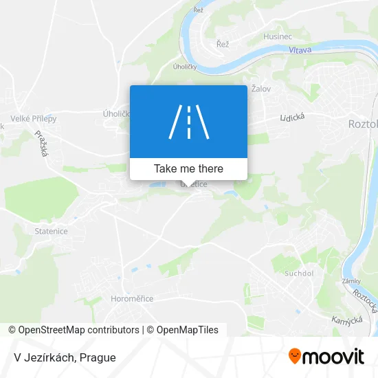 Карта V Jezírkách