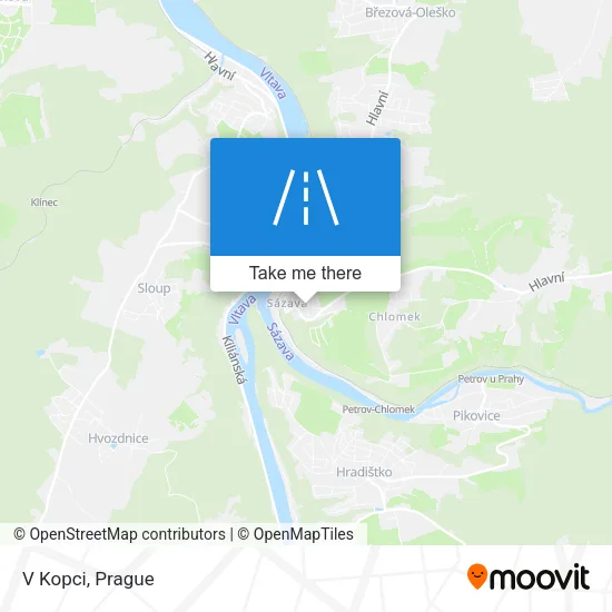 Карта V Kopci