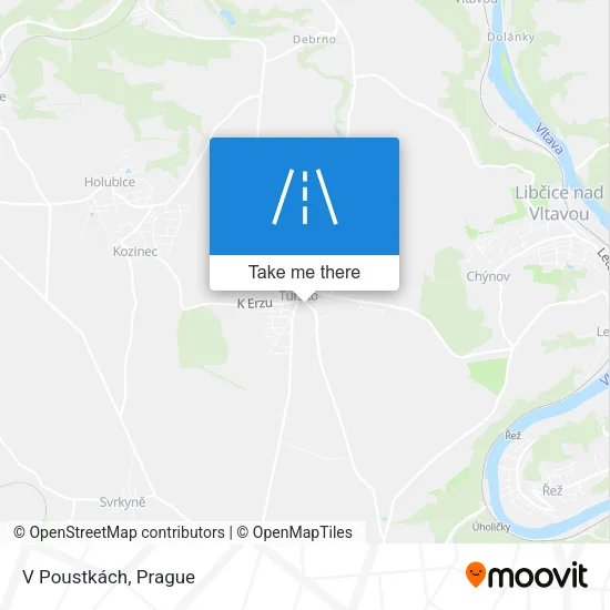 Карта V Poustkách