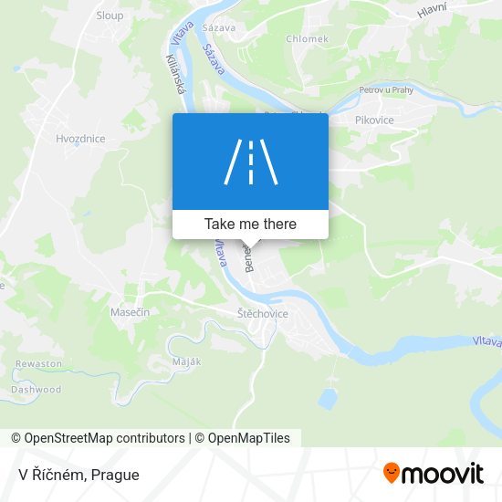 V Říčném map