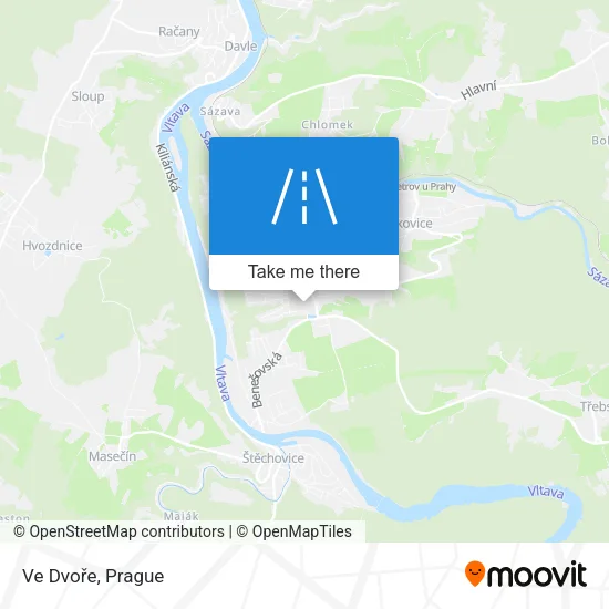 Карта Ve Dvoře