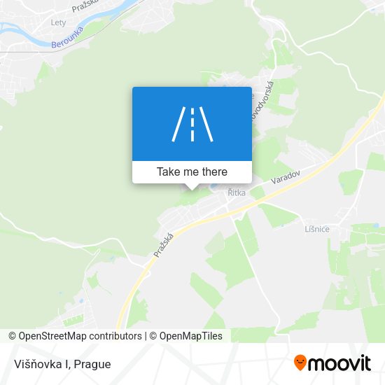 Višňovka I map