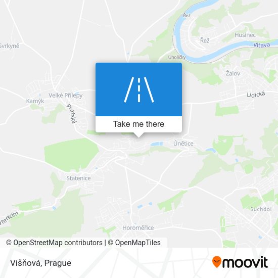 Višňová map