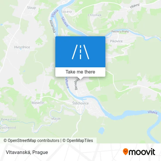 Карта Vltavanská
