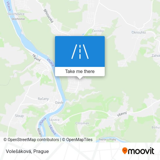 Volešáková map