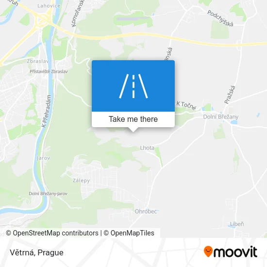 Карта Větrná