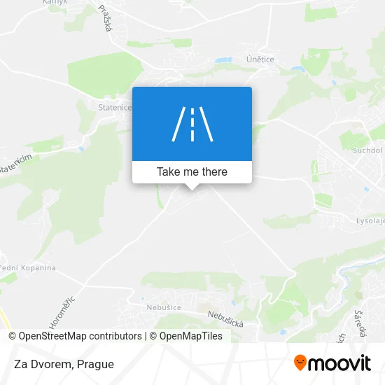 Карта Za Dvorem