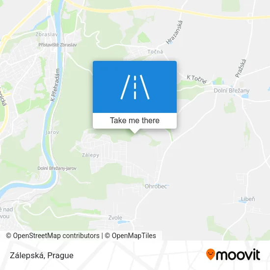 Карта Zálepská