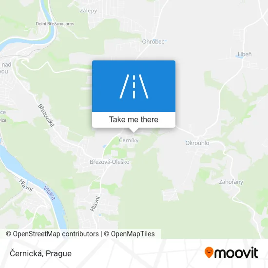 Карта Černická