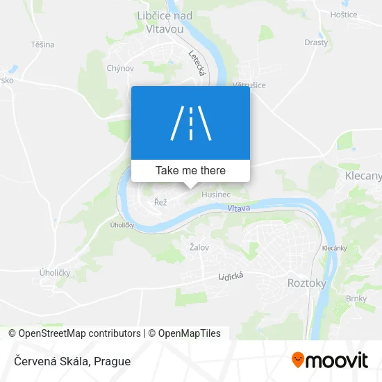 Карта Červená Skála