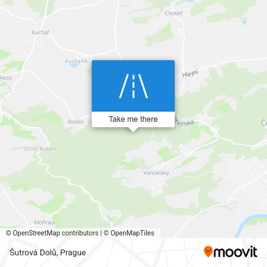 Šutrová Dolů map