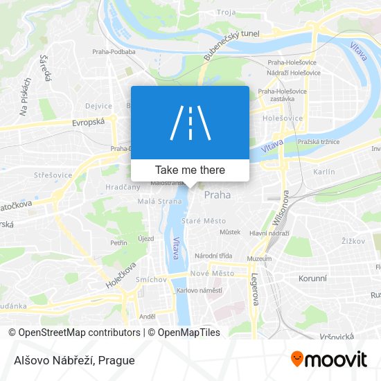 Alšovo Nábřeží map
