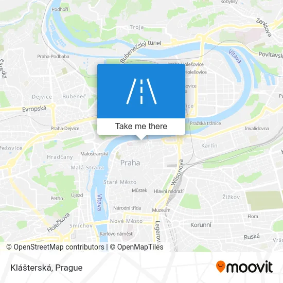Карта Klášterská