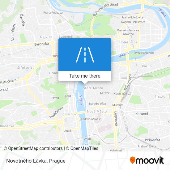 Novotného Lávka map