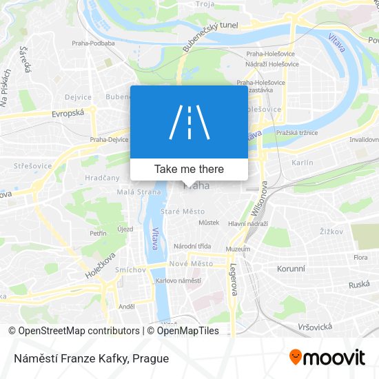 Náměstí Franze Kafky map