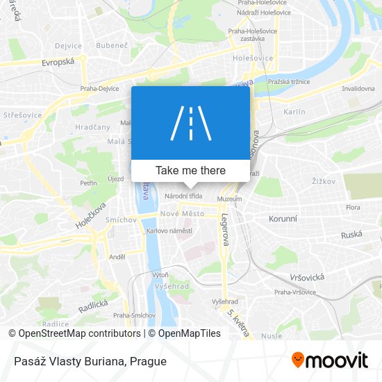 Pasáž Vlasty Buriana map