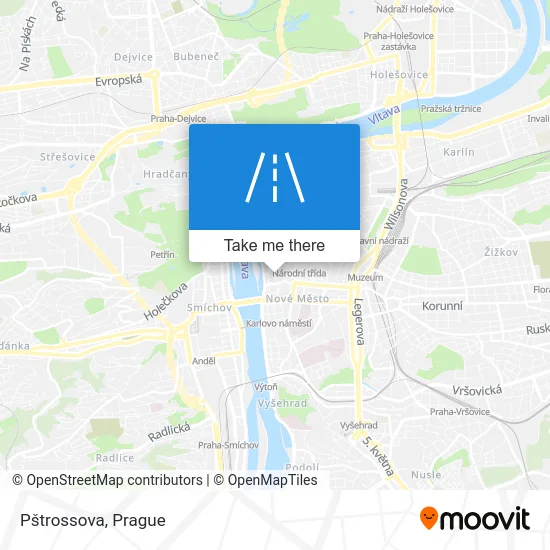 Карта Pštrossova