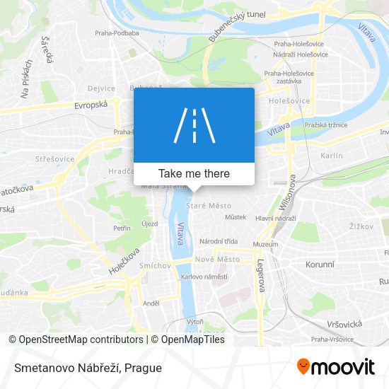 Smetanovo Nábřeží map