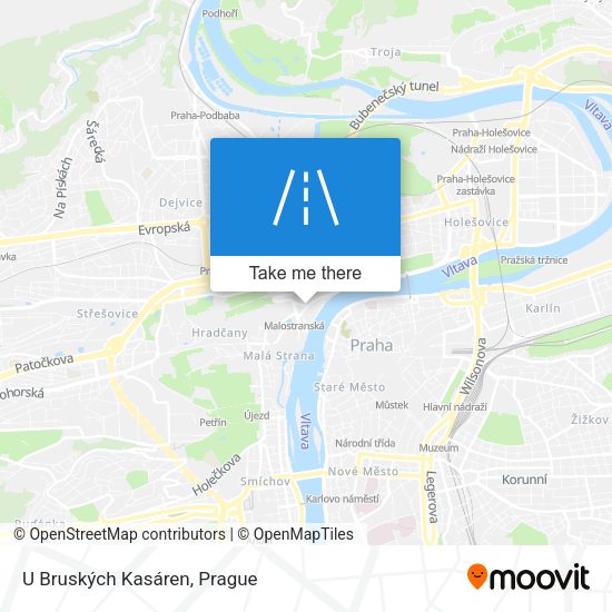 U Bruských Kasáren map