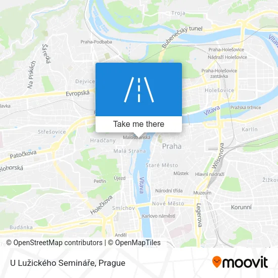 Карта U Lužického Semináře