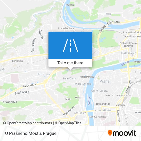 U Prašného Mostu map