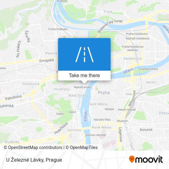 U Železné Lávky map