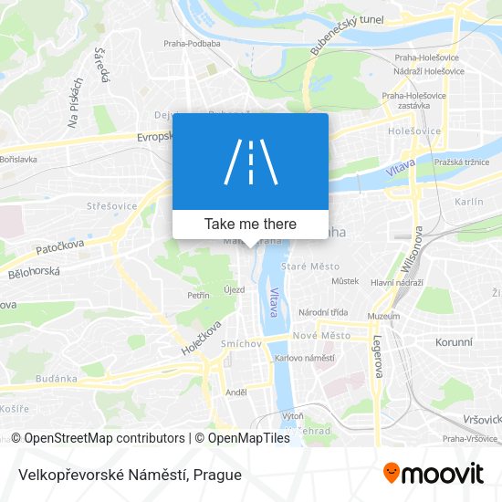 Velkopřevorské Náměstí map