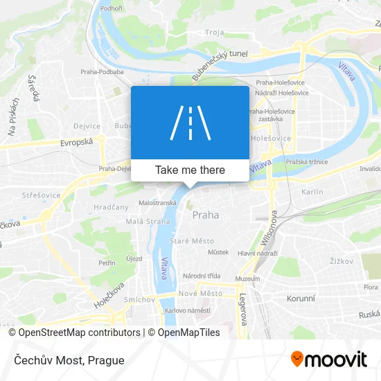 Карта Čechův Most