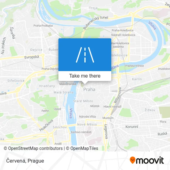 Карта Červená