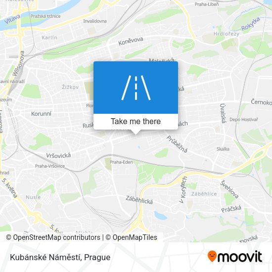 Kubánské Náměstí map