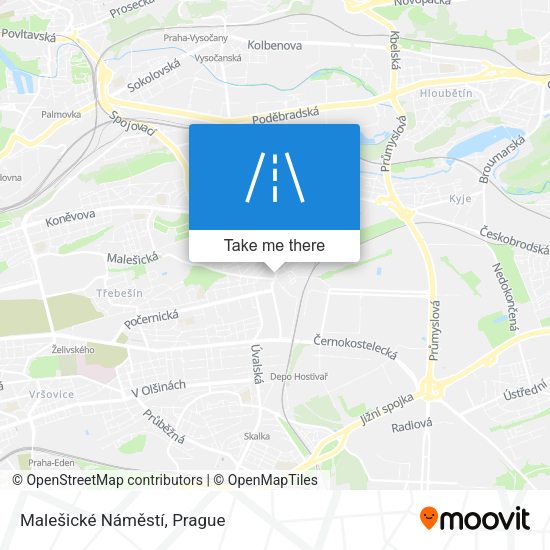 Malešické Náměstí map