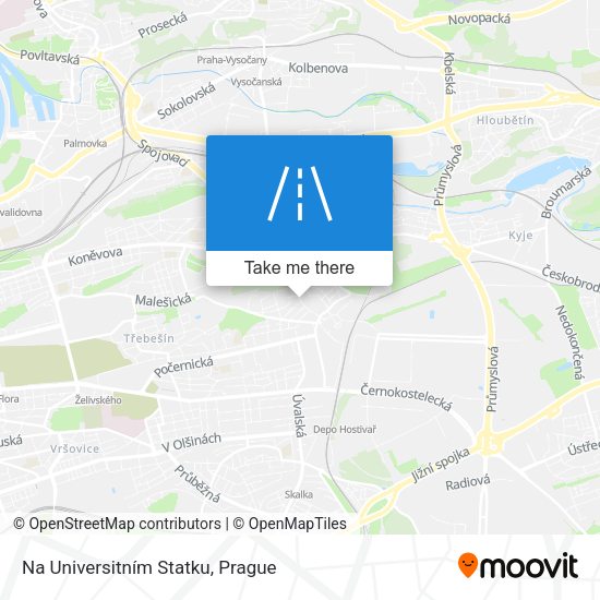 Na Universitním Statku map
