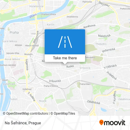 Карта Na Šafránce