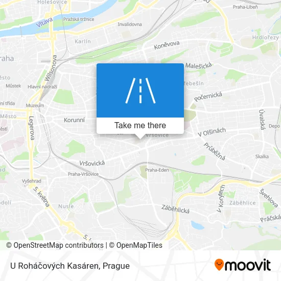 Карта U Roháčových Kasáren