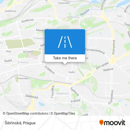 Карта Šibřinská