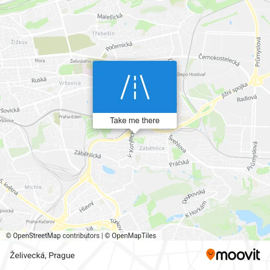 Карта Želivecká