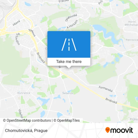 Карта Chomutovická