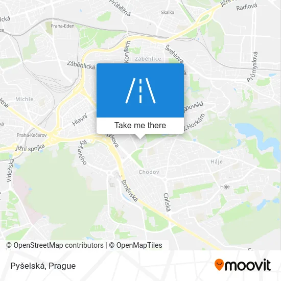 Карта Pyšelská