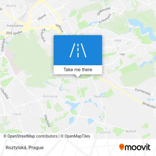 Карта Roztylská